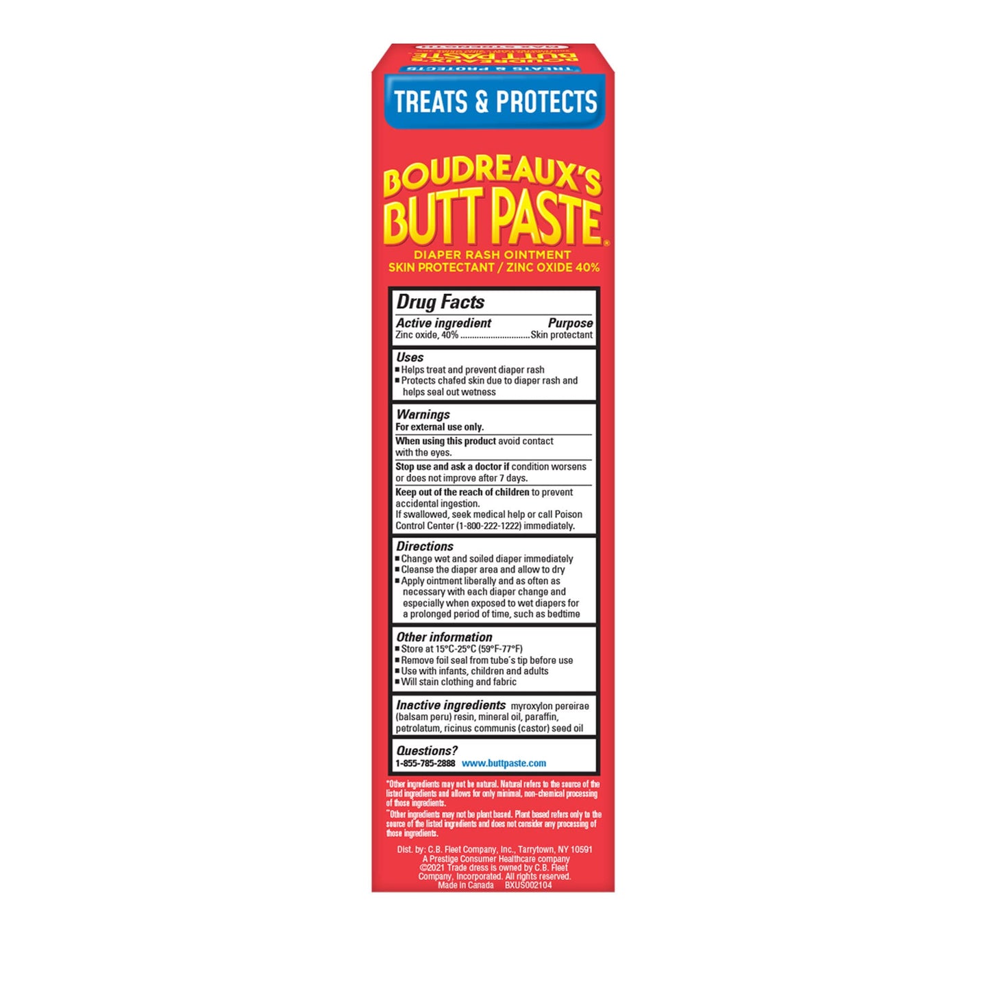 Boudreaux’s Butt Paste Max Strength Diaper Rash Cream