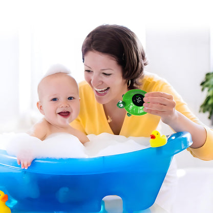 2-in-1 Baby Bath Thermometer Toy with Color Alert Display