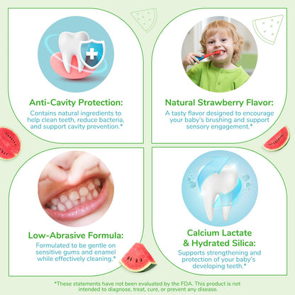 Baby Fluoride-Free Toothpaste Watermelon 2-Pack