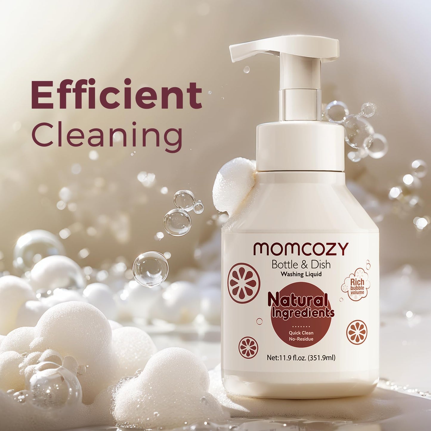 Baby Bottle Cleaning Fluid Natural Foam 11.9oz
