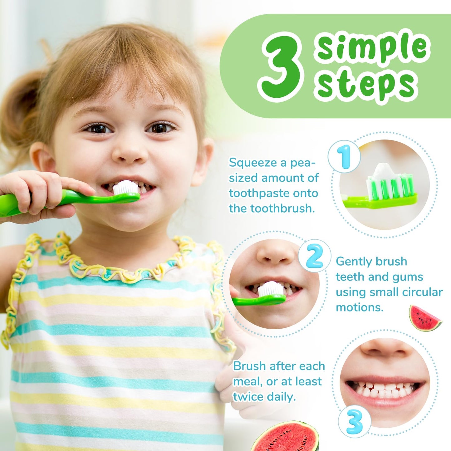 Baby Fluoride-Free Toothpaste Watermelon 2-Pack