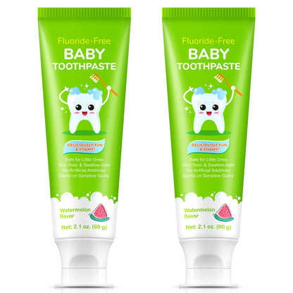 Baby Fluoride-Free Toothpaste Watermelon 2-Pack
