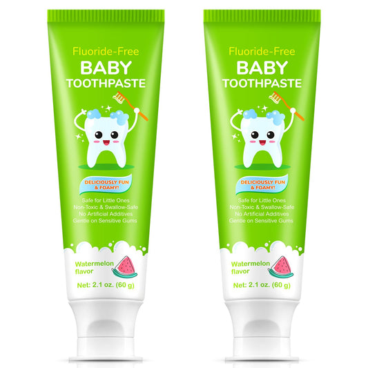 Baby Fluoride-Free Toothpaste Watermelon 2-Pack