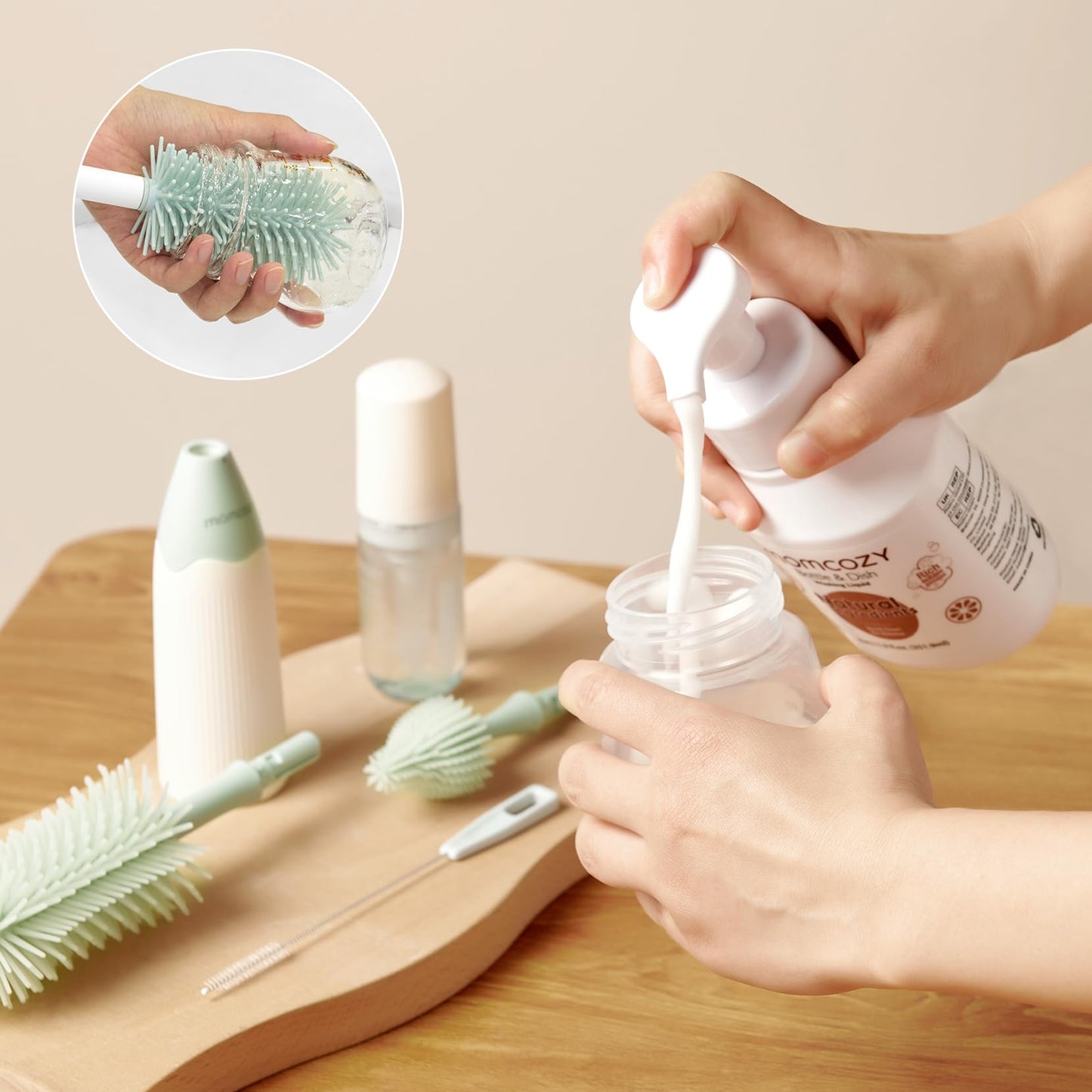 Baby Bottle Cleaning Fluid Natural Foam 11.9oz