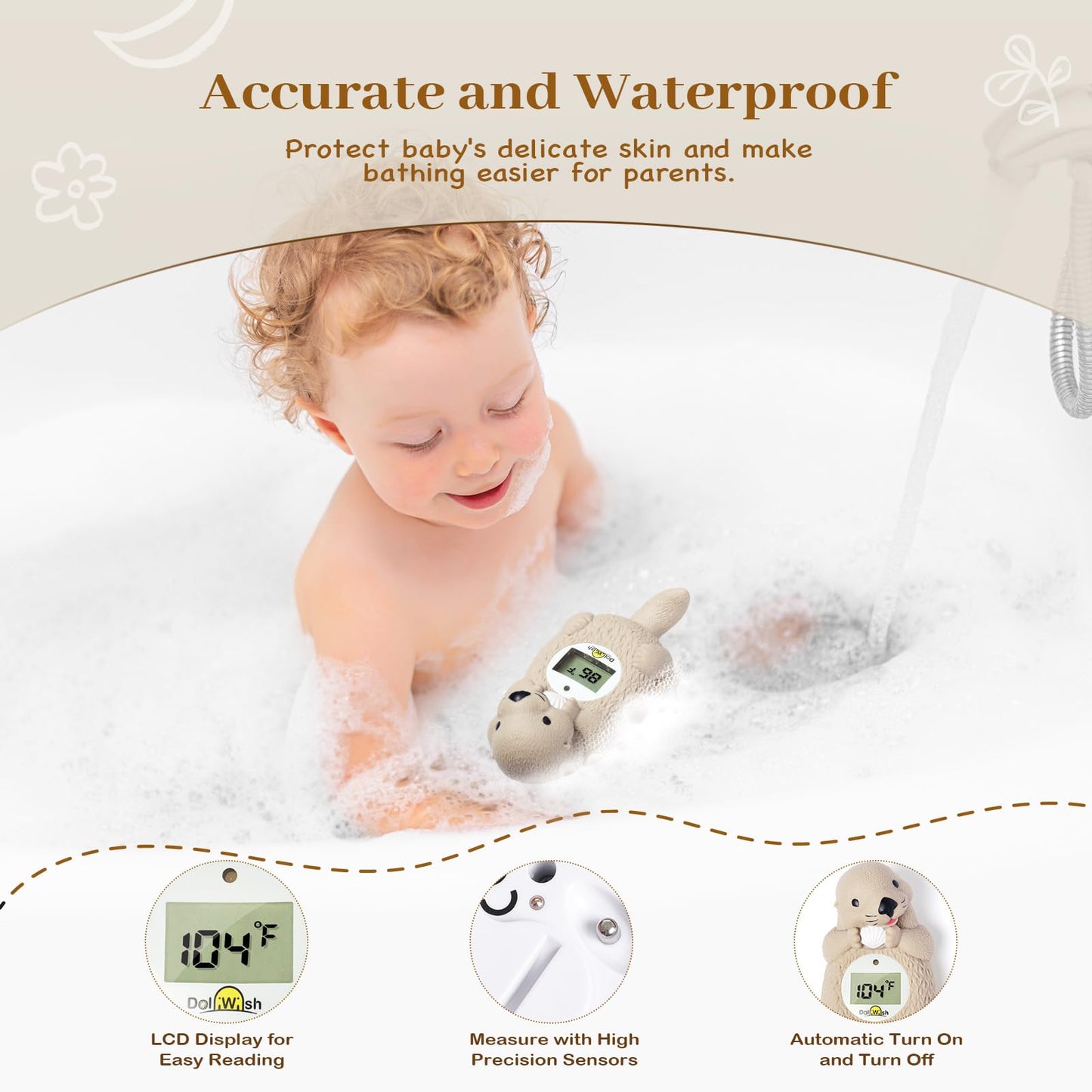 Digital Baby Bath Thermometer Floating Toy Water Temperature