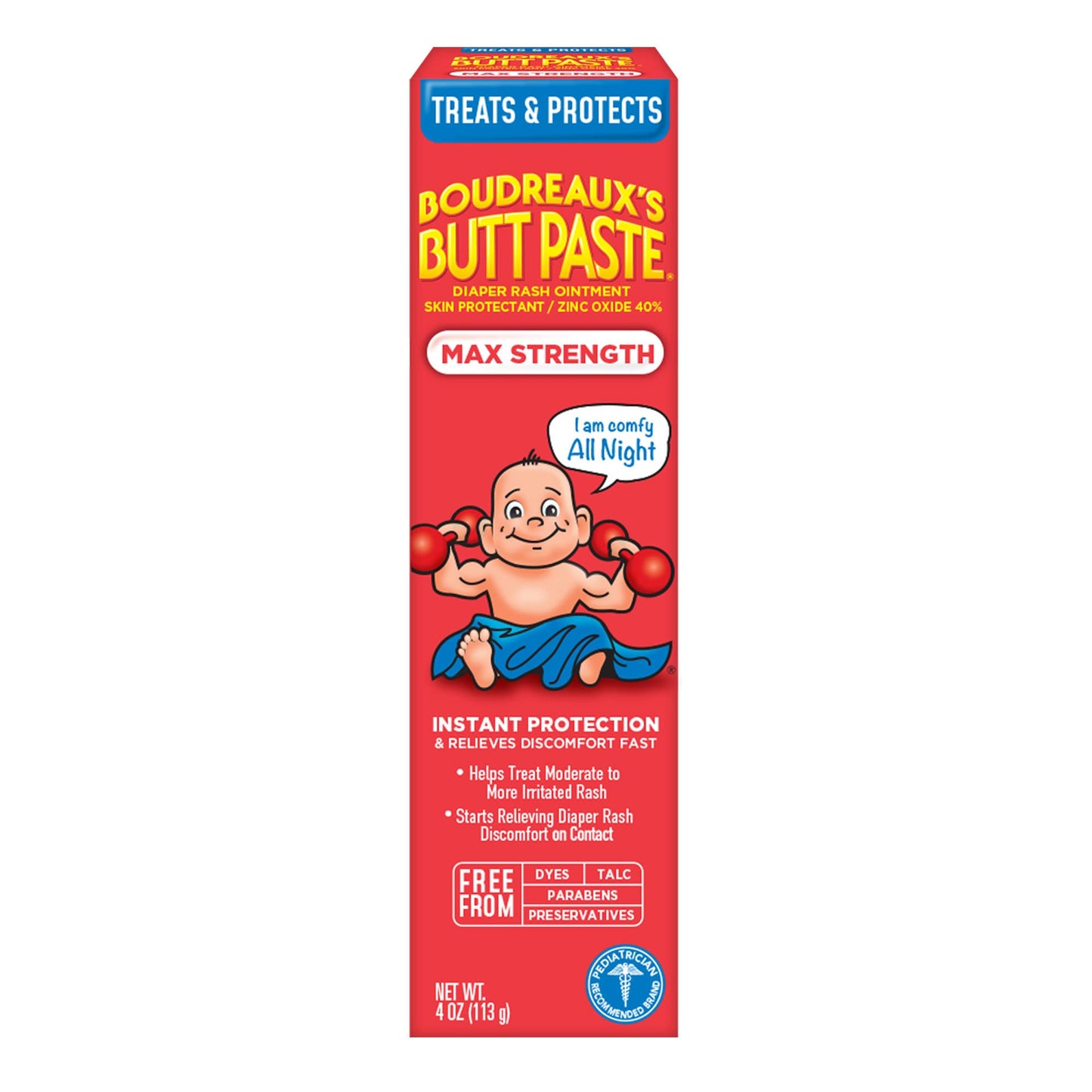 Boudreaux’s Butt Paste Max Strength Diaper Rash Cream