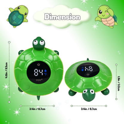 2-in-1 Baby Bath Thermometer Toy with Color Alert Display