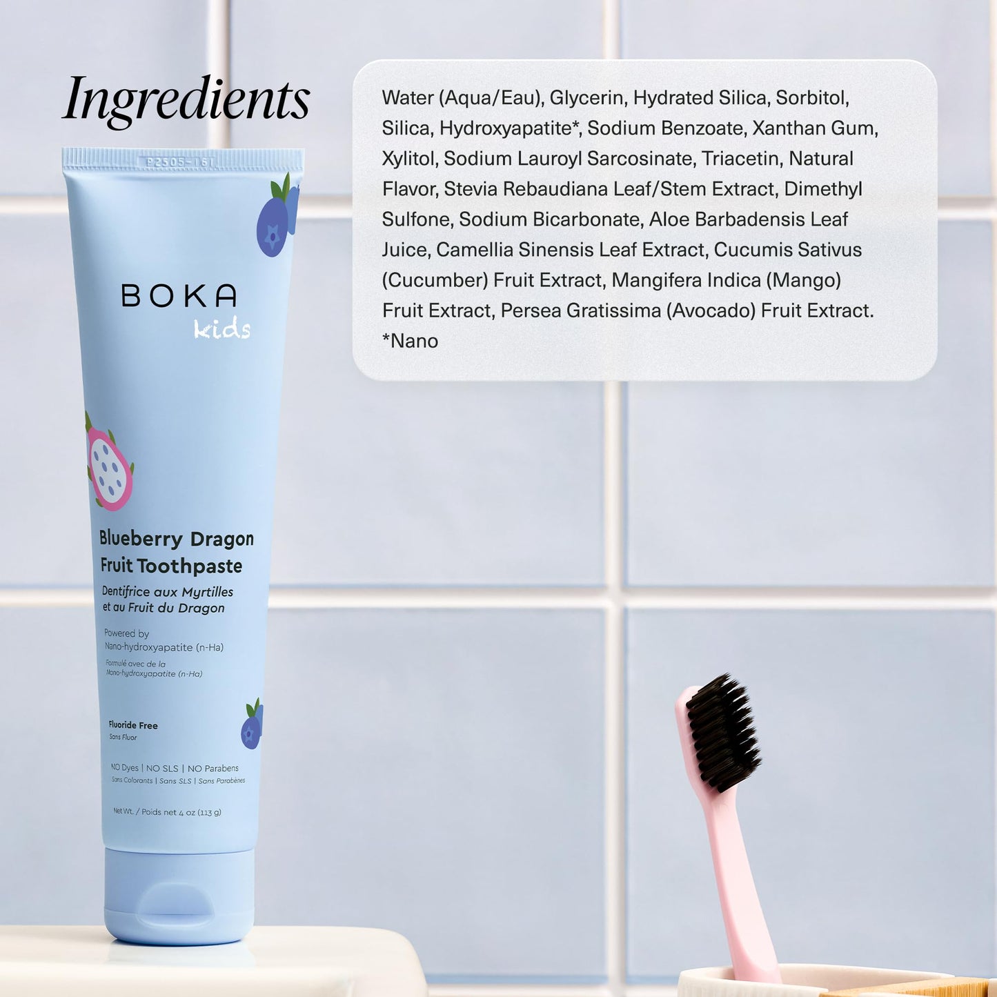 Boka Fluoride Free Toothpaste Nano Hydroxyapatite