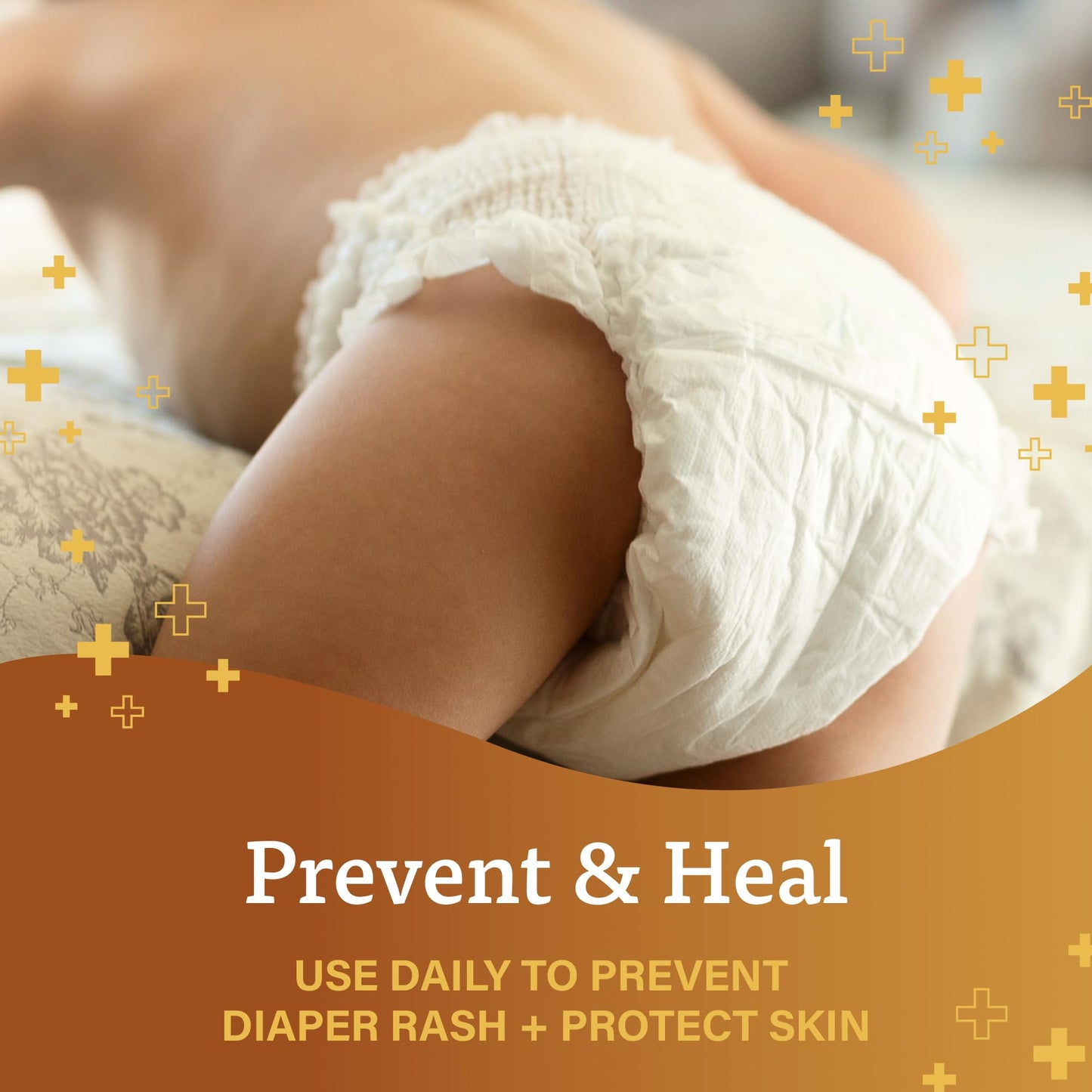 Baby Diaper Rash Ointment with Vitamins A D Skin Protectant