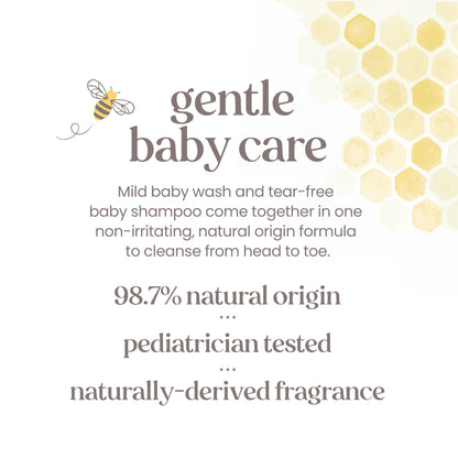 Baby Shampoo and Body Wash Tear Free Gentle Daily Care