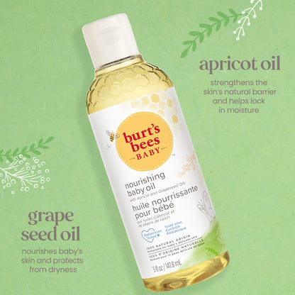 Baby Nourishing Oil Natural Skin Care 5oz 3-Pack