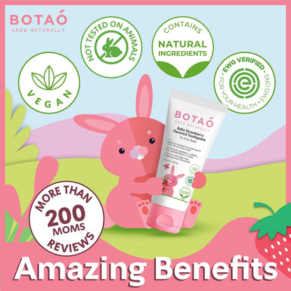 Baby Fluoride-Free Toothpaste Strawberry Flavor