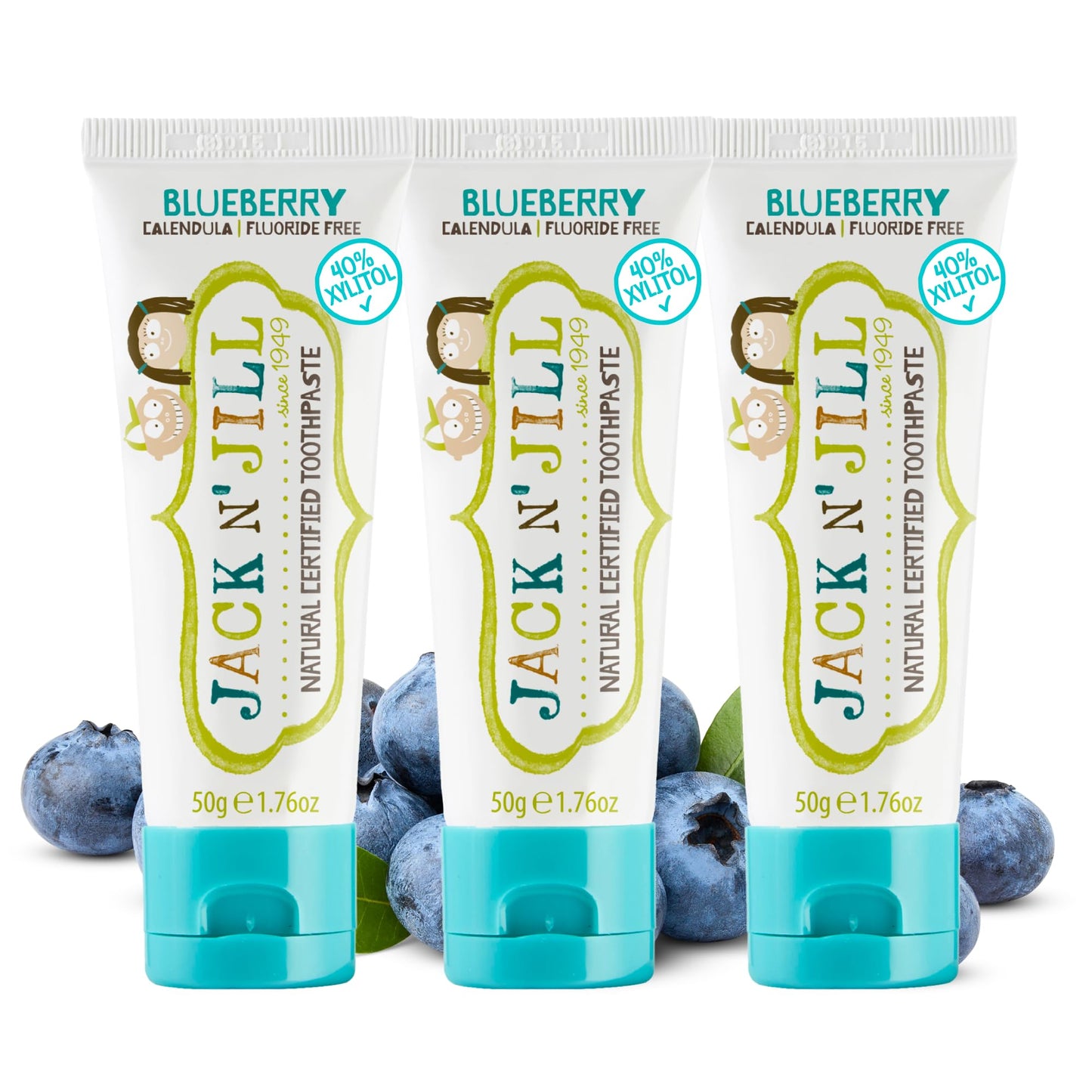 Kids Fluoride-Free Toothpaste Blueberry 1.76oz