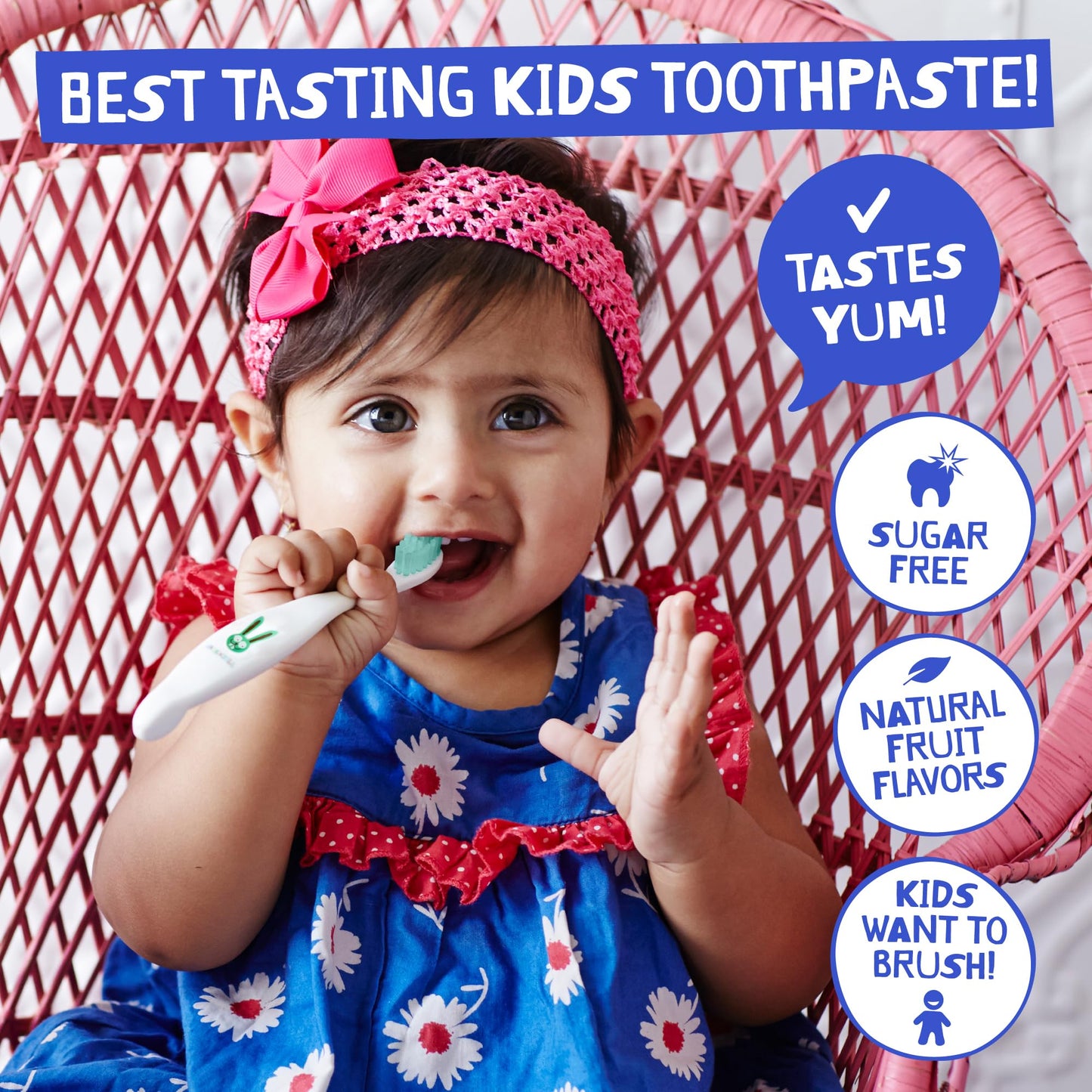 Kids Fluoride-Free Toothpaste Blueberry 1.76oz