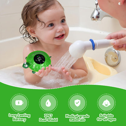 2-in-1 Baby Bath Thermometer Toy with Color Alert Display