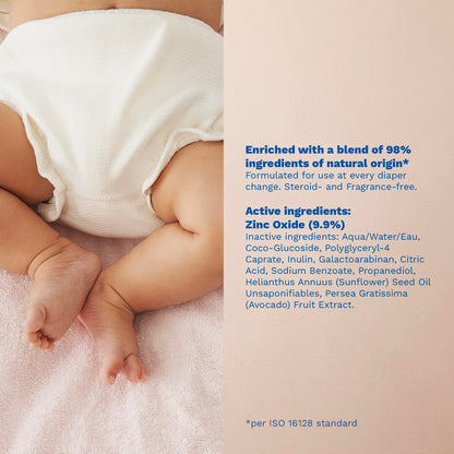 Baby Diaper Rash Cream with Zinc Oxide Gentle Skin Protection