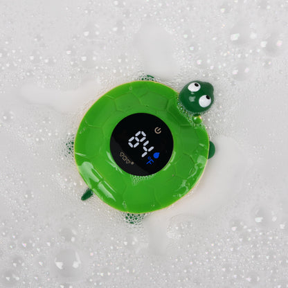 2-in-1 Baby Bath Thermometer Toy with Color Alert Display