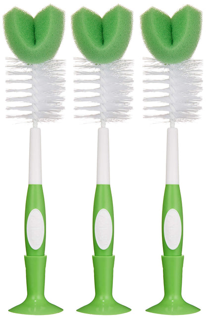 Baby Bottle Brush Set 3 Pack for Daily Cleaning Care