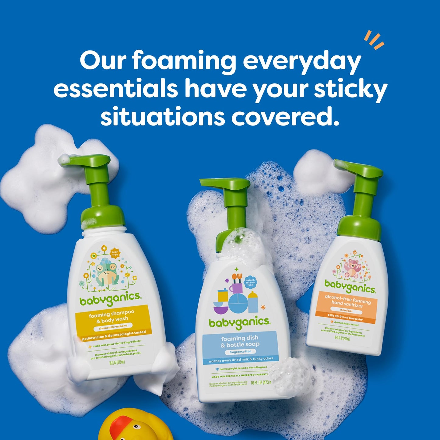Foaming Baby Wash with Seed Oil Blend Gentle Clean Care