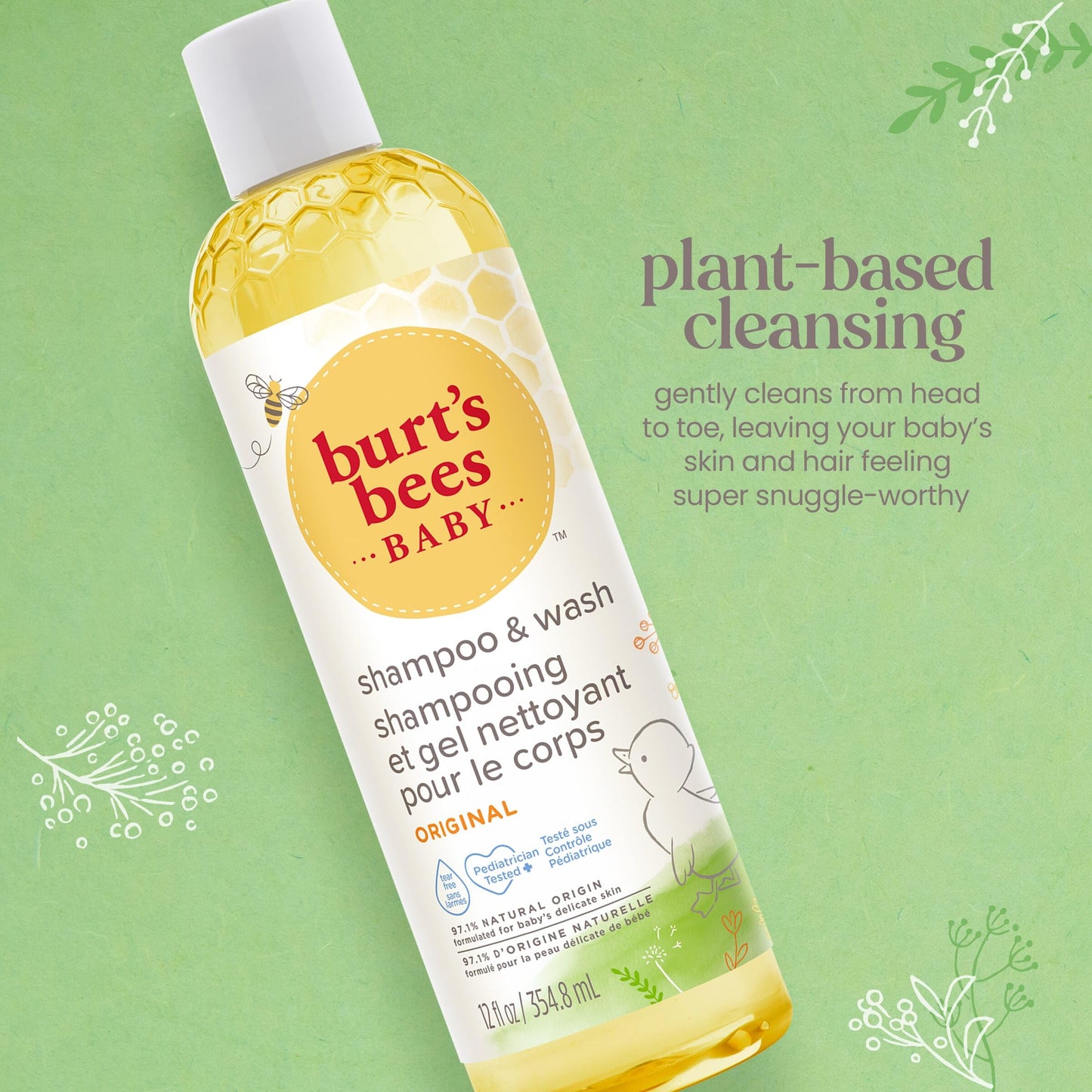 Baby Shampoo and Body Wash Tear Free Gentle Daily Care