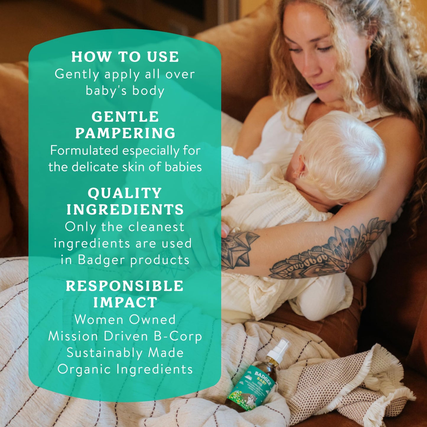 Organic Baby Oil for Dry Skin Soothing Moisture Care