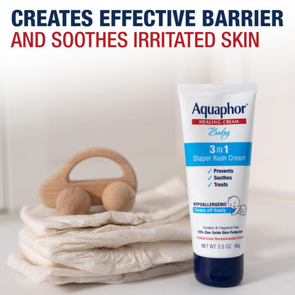 Baby Diaper Rash Cream 3-in-1 Relief Daily Skin Protection