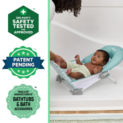Foldaway Baby Bath Seat with Adjustable Support Sling