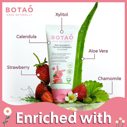 Baby Fluoride-Free Toothpaste Strawberry Flavor