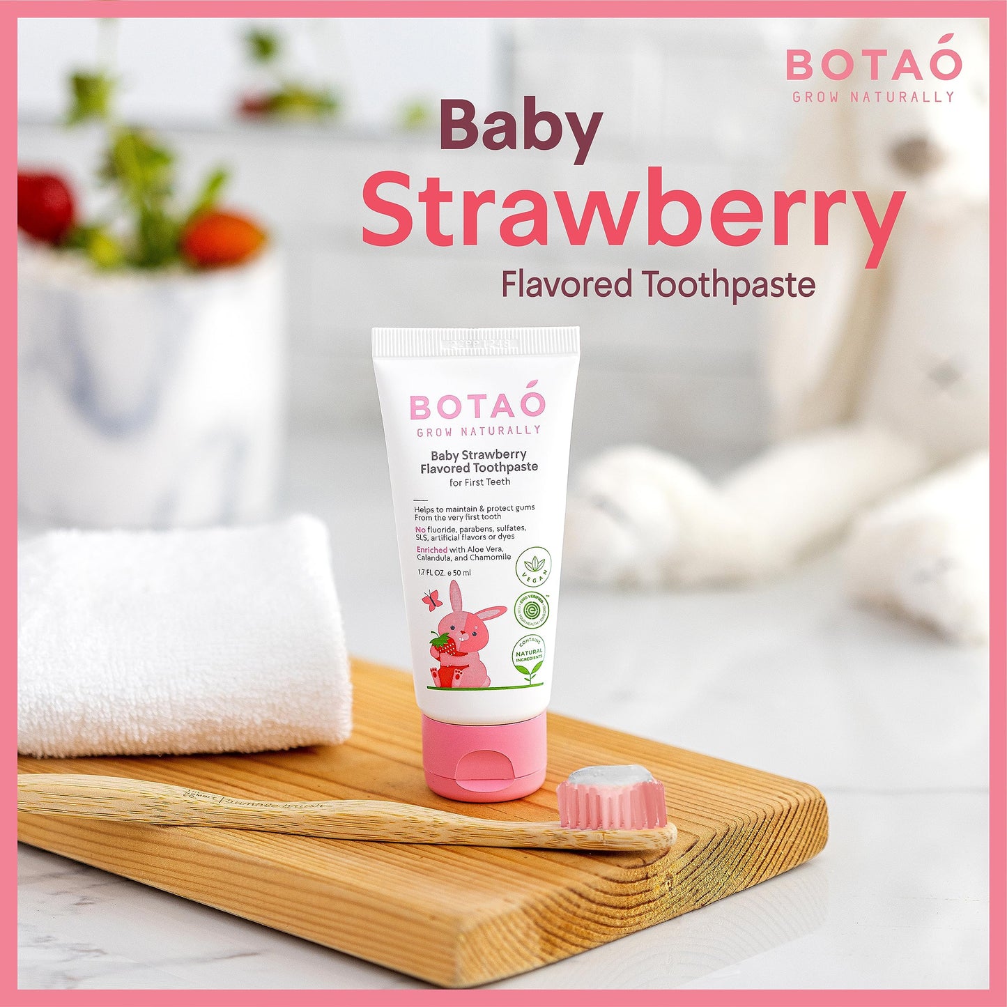 Baby Fluoride-Free Toothpaste Strawberry Flavor
