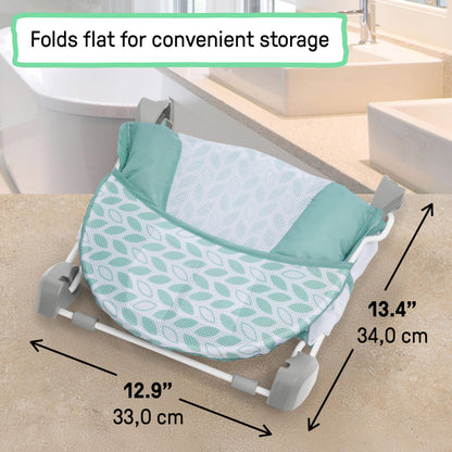 Foldaway Baby Bath Seat with Adjustable Support Sling
